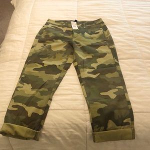 J Crew khakis camo size 6